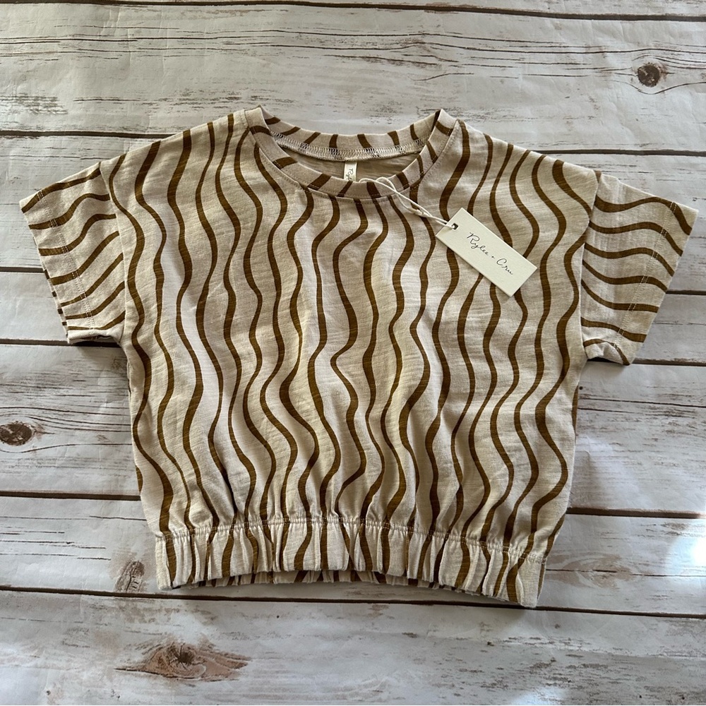 Rylee + Cru stripe crop top 6/7 nwt - Picture 1 of 4